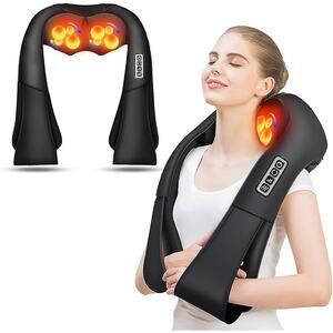 Naipo MGS-150DC Shoulder & Neck Massager with Shiatsu Kneading Massage and Heat
